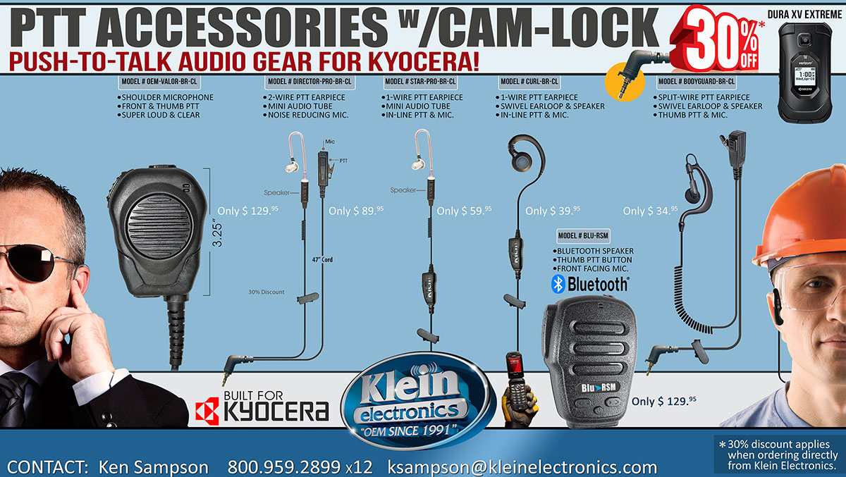 PTT Accessories with Cam-Lock