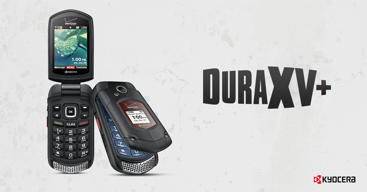 Rugged DuraXV+ Flip Phone Kyocera Mobile