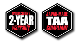 2year warranty badge and in Japan badge